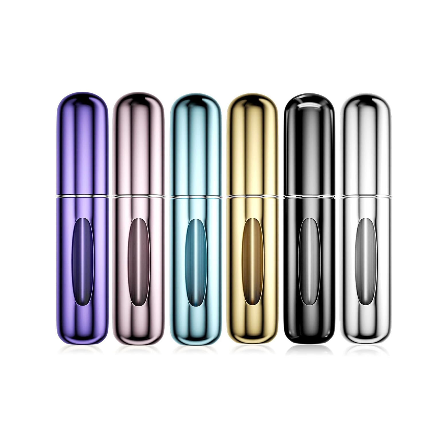 Set 6 Atomizzatori Profumo Ricaricabili 5ml Portatili