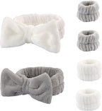 Set 6 Polsini Assorbenti per Lavaggio Viso e Capelli