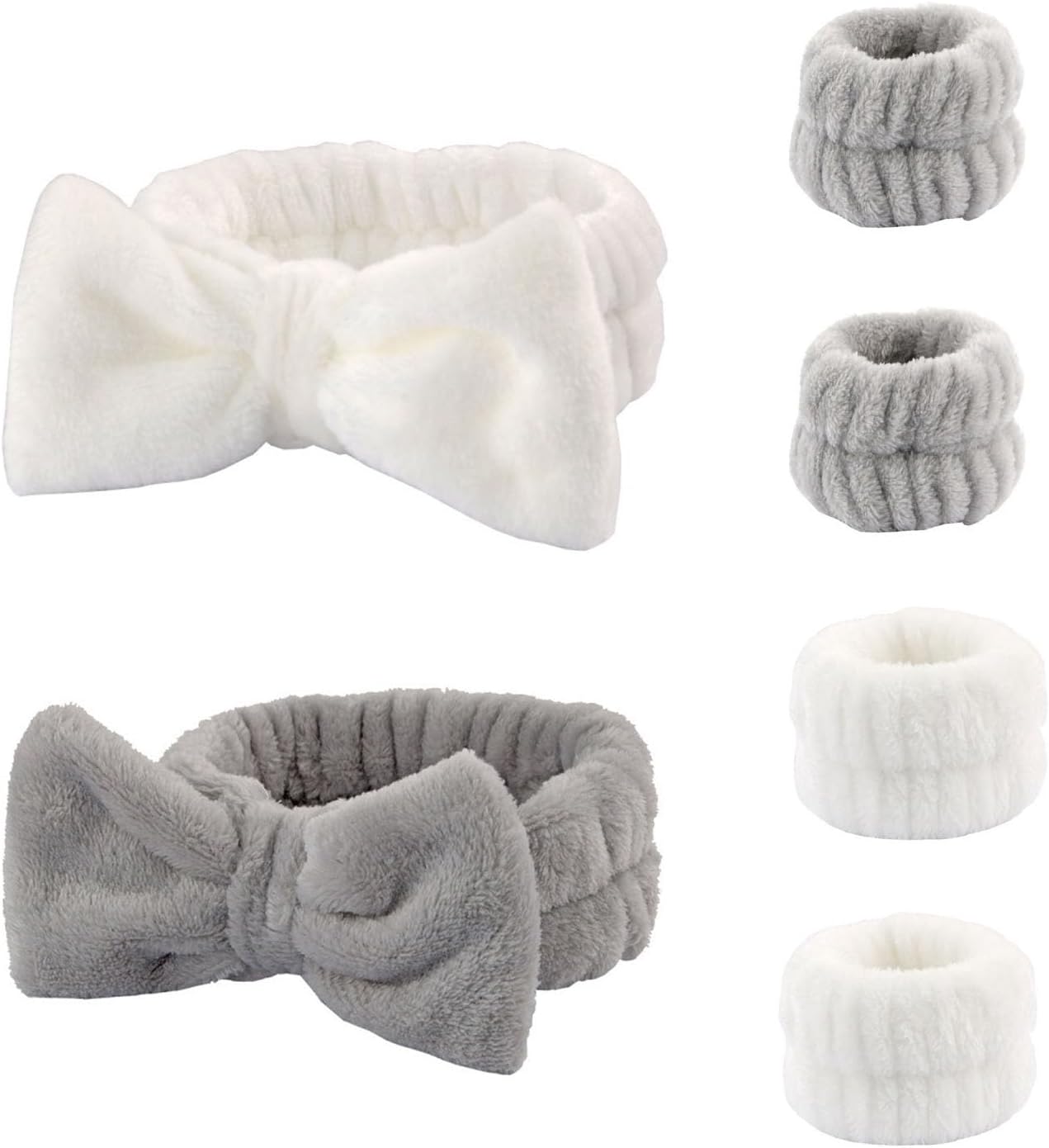 Set 6 Polsini Assorbenti per Lavaggio Viso e Capelli