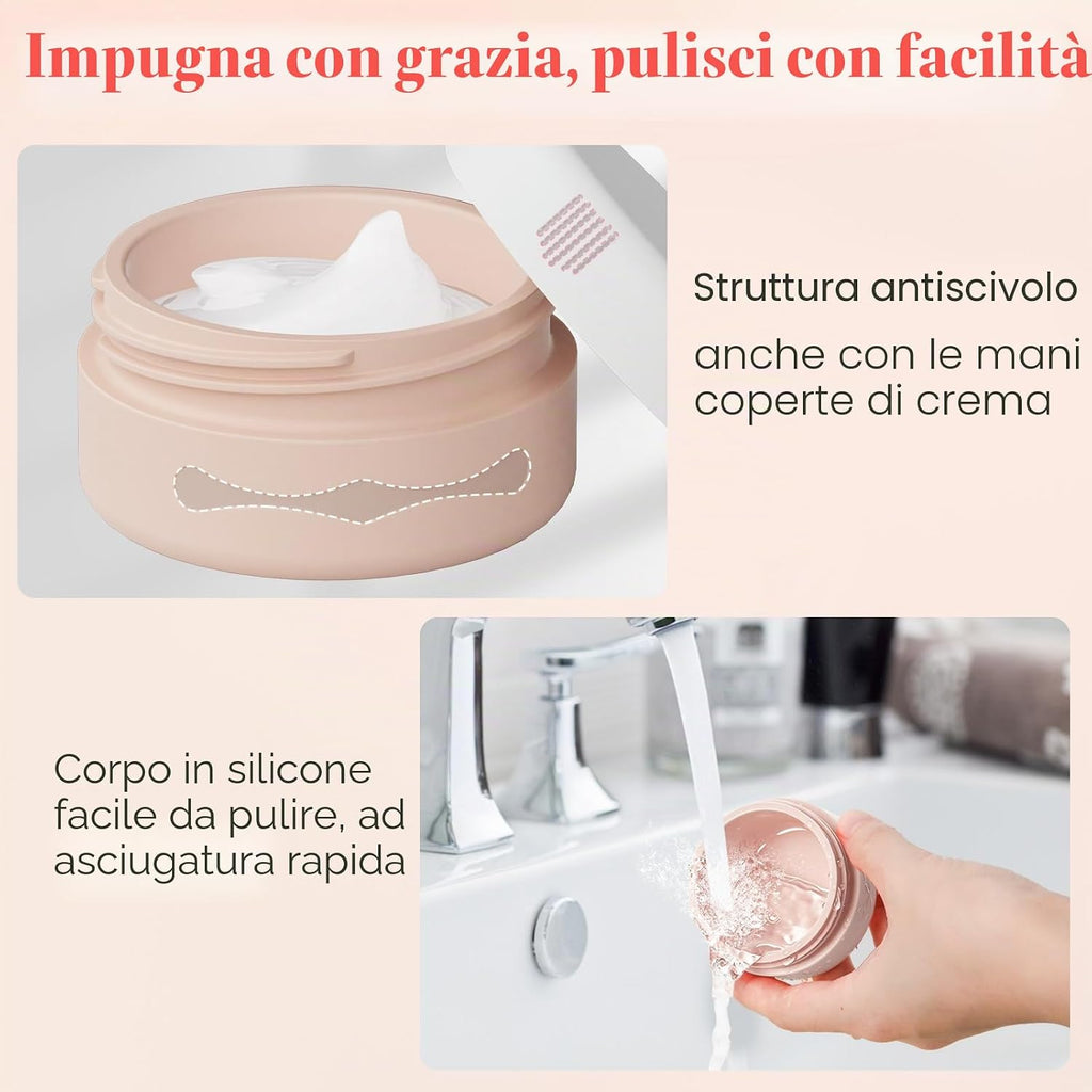 Vasetti da Viaggio in Silicone 40ml per Creme e Cosmetici