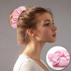 Set 5 Accessori Spa Rosa – Fascia Spugna, Polsini e Cerchietto