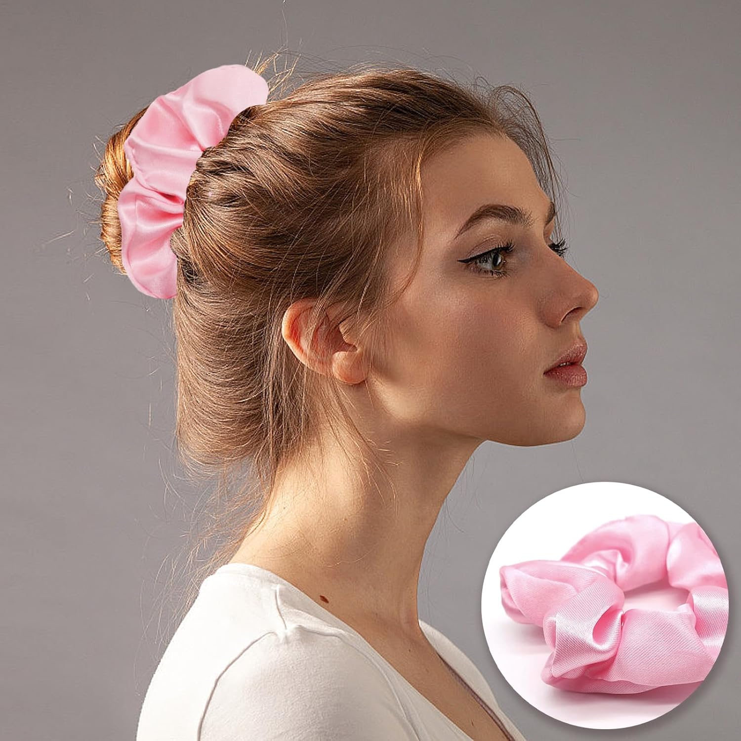 Set 5 Accessori Spa Rosa – Fascia Spugna, Polsini e Cerchietto