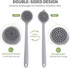 Spazzola Doccia in Silicone 37.5cm Doppia Faccia – Pulizia e Massaggio