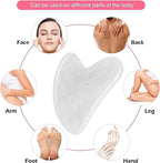Gua Sha in Giada Bianca – Anti-Rughe e Massaggio Viso e Corpo