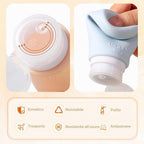 Set 4 Flaconi da Viaggio in Silicone 108ml con Etichette