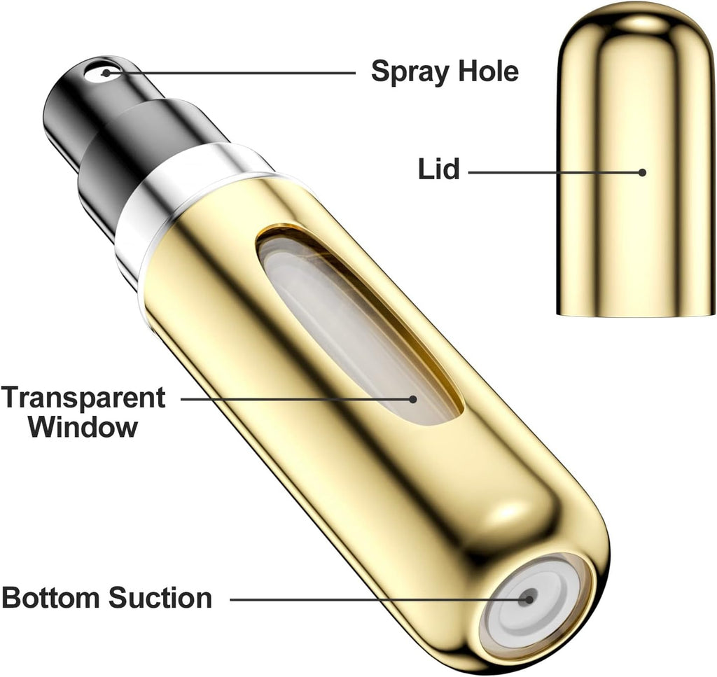Set 6 Atomizzatori Profumo Ricaricabili 5ml Portatili