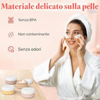 Vasetti da Viaggio in Silicone 40ml per Creme e Cosmetici