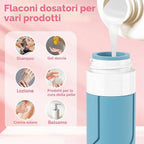 Kit da Viaggio 14 Pezzi Flaconi e Vasetti in Silicone Anti-perdita