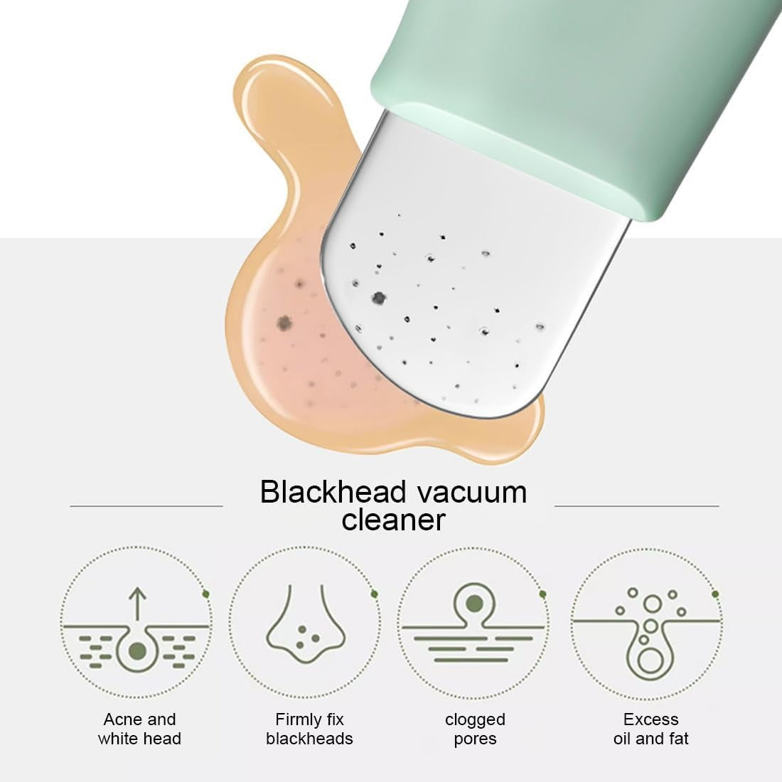 Spatola in Silicone per Rimozione Punti Neri Viso e Naso
